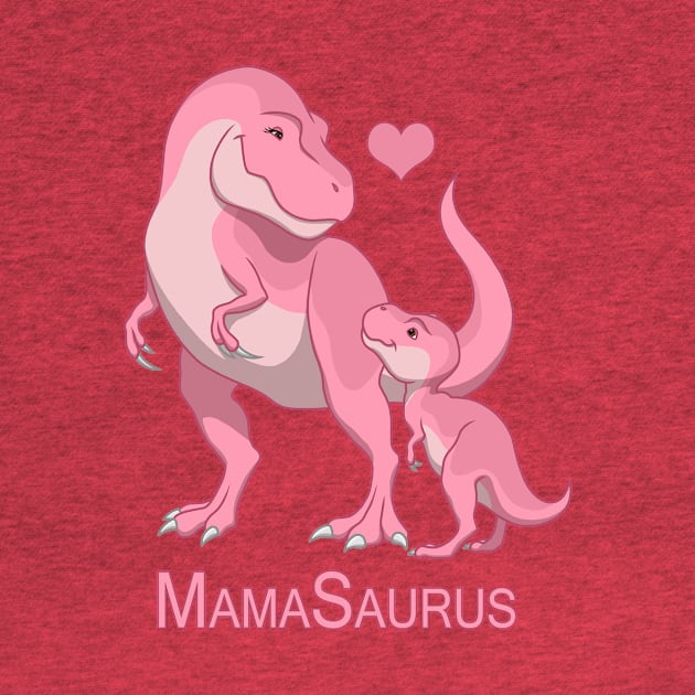 Mamasaurus Mommy & Baby Girl T-Rex Dinosaurs by csforest